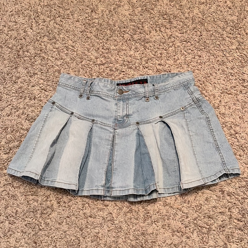 Mudd Jean Denim Mini Skirt Size 11